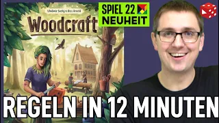 Woodcraft Regeln in 12 Minuten auf deutsch - SPIEL 22 Neuheit - Vladimir Suchy Ross Arnold