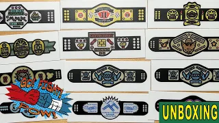Player Created Belts Unboxing | GO.FIGHT.POW! | INTERGALACTIC FIGHT CLUB