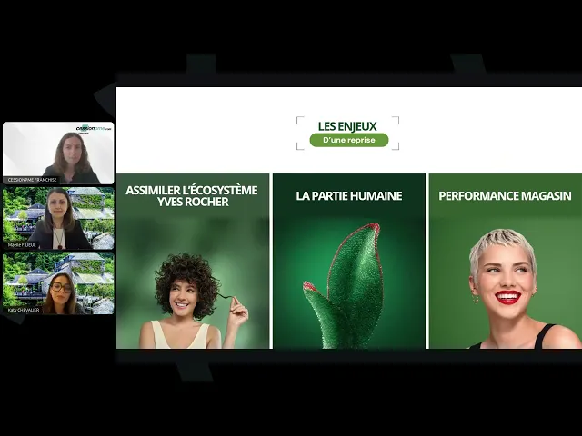 Webinaire Les clés pour reprendre un magasin Yves Rocher en Location Gérance ou en Franchise pour la franchise YVES ROCHER