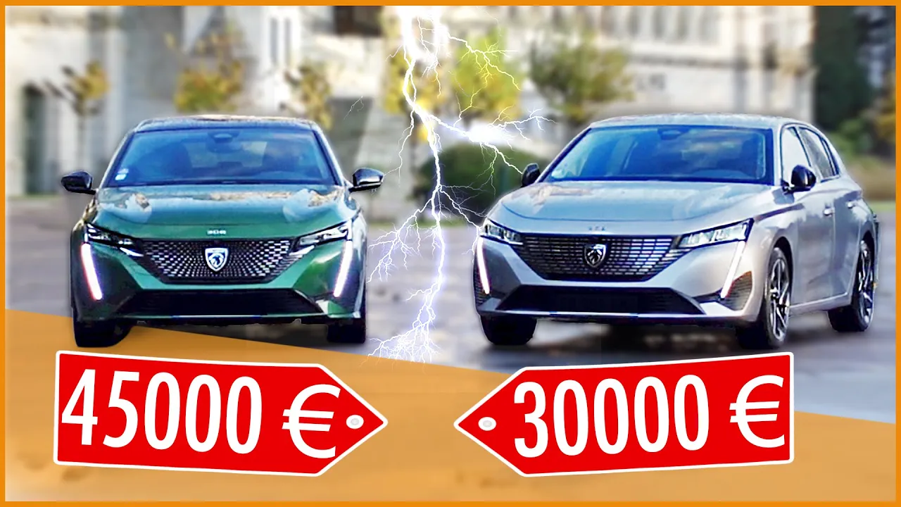 Nouvelle PEUGEOT 308 à 30000€ vs 45000€