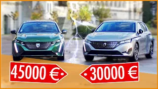 Nouvelle PEUGEOT 308 à 30000€ vs 45000€