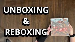 Raiders of Scythia Board Game - What's Inside the box? - Unboxing & Reboxing