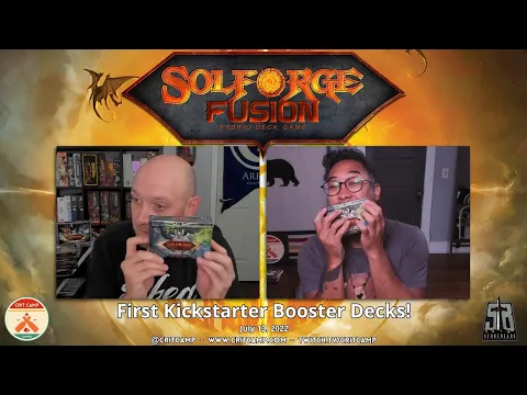 Solforge Fusion - Opening First Kickstarter Boosters - Crit Camp