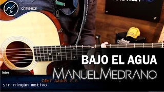 Como tocar Bajo el Agua MANUEL MEDRANO | Tutorial Guitarra COMPLETO