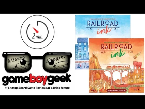 Railroad Ink (2-min Allegro) Review with the Game Boy Geek