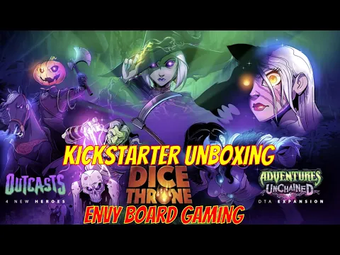 Dice Throne Outcasts Kickstarter Unboxing