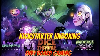 Dice Throne Outcasts Kickstarter Unboxing