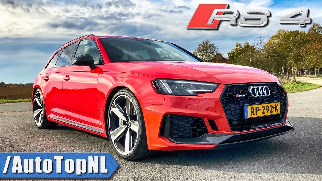 Audi RS4 2019 B9 Review by AutoTopNL (English Subtitles)