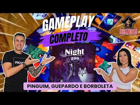 Gameplay com pinguim, guepardo e borboleta de Night at the Zoo da Bucaneiros