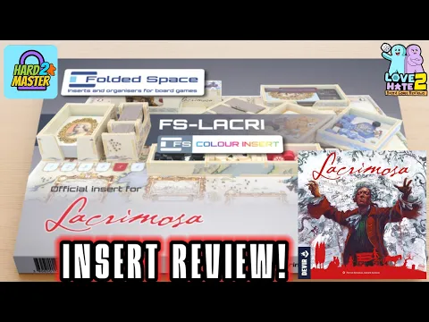 Folded Space Lacrimosa Insert Guide and Review - Hard 2 Master | Love 2 Hate #boardgamereview