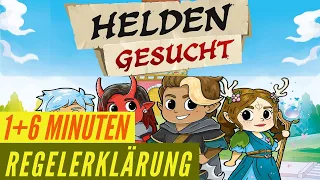 Helden gesucht Regeln Anleitung Kartenspiel Brettspiel Familienspiel
