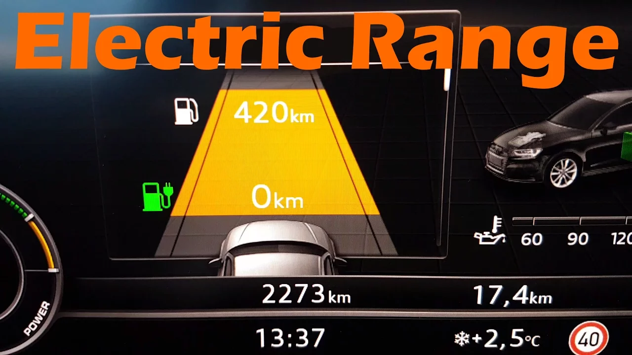 2017 Audi A3 E-Tron Pure Electric Range