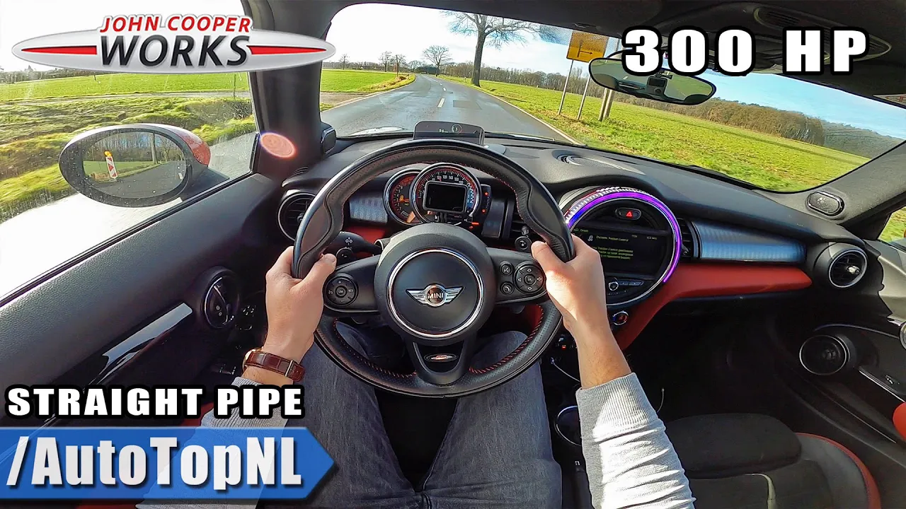 300HP MINI JCW F56 *STRAIGHT PIPED* AC Schnitzer EXHAUST POV Test Drive by AutoTopNL