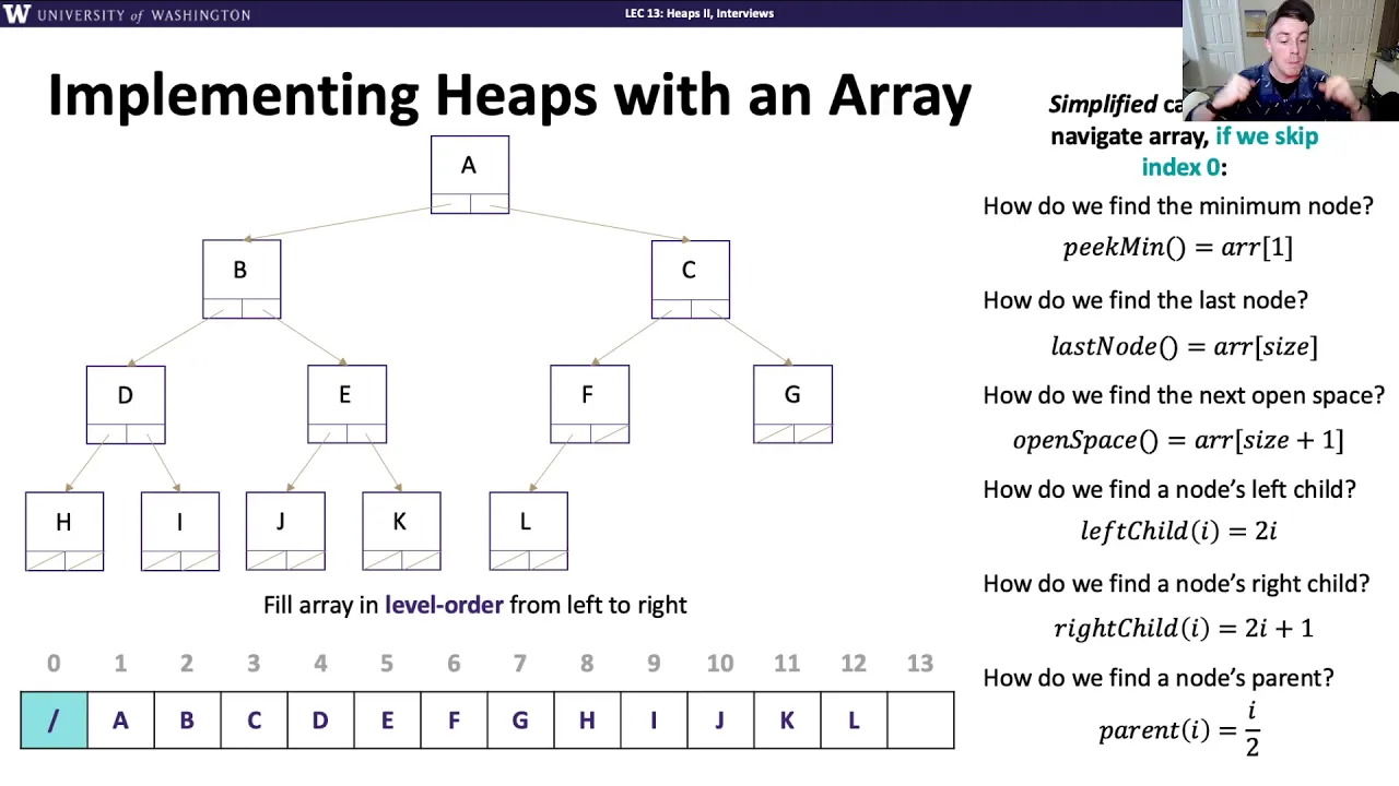 Heap array representation video screencapture