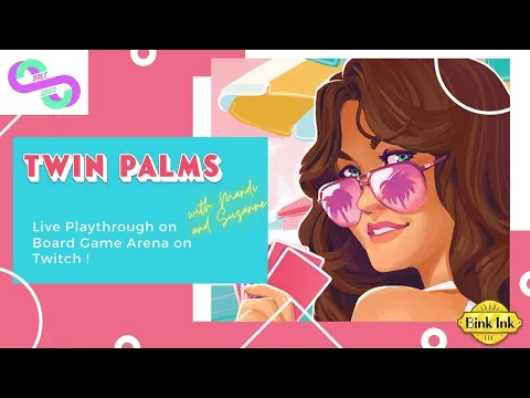Twin Palms - Cards on the Beach! on Board Game Arena - Salt and Sass Games