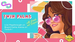 Twin Palms - Cards on the Beach! on Board Game Arena - Salt and Sass Games