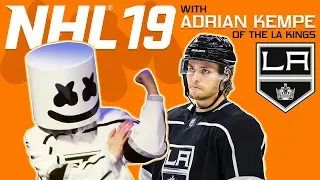 NHL 19 Faceoff vs. LA Kings Adrian Kempe | Gaming with Marshmello