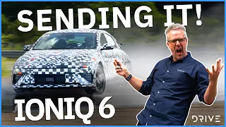 We got a SNEAK PEEK at the new Hyundai Ioniq 6N!