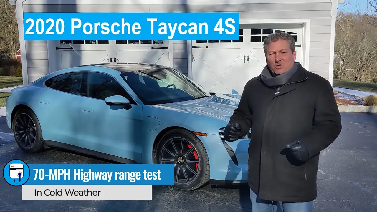 2020 Porsche Taycan 4S Cold Weather Highway Range Test