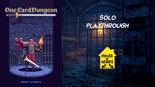 Παίζουμε One Card Dungeon (Solo) (w/ eng subtitles) | House of Nerds