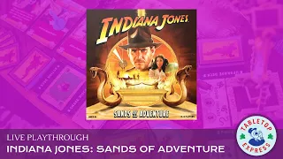LIVE Playthrough: Indiana Jones: Sands of Adventure Board Game by Prospero Hall 🤠🐍⏳