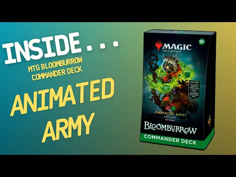 Inside…Magic The Gathering Bloomburrow - Animated Army Commander Deck (4K 60fps)