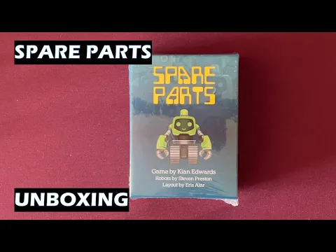 Unboxing Spare Parts card game Brisbane Australian game