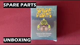 Unboxing Spare Parts card game Brisbane Australian game