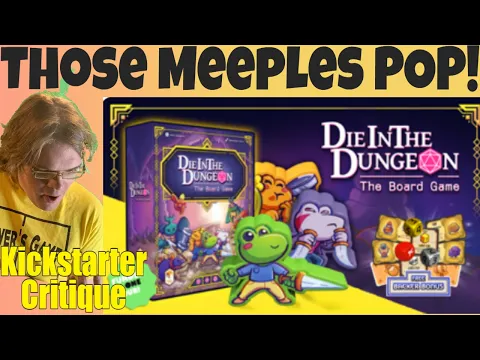 Die in the Dungeon: The Board Game - Clever Name - Kickstarter Critique Review