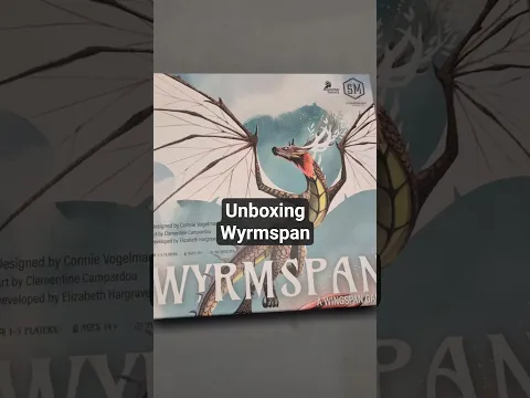 Forget Wingspan, We Have Dragons Now! #wyrmspan #unboxingboardgames #boardgame
