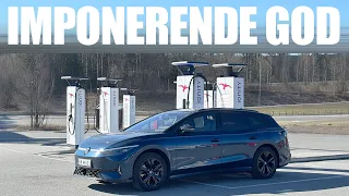 VW ID.7 GTX Rekkeviddetest i 80, 100 og 120km/t + FØRSTE KJØREINTRYKK
