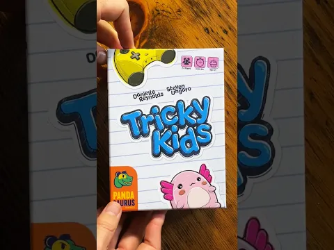 Tricky Kids Unboxing in 60 Seconds! | I Teach Her She Wins #shorts #boardgamecomedy