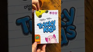 Tricky Kids Unboxing in 60 Seconds! | I Teach Her She Wins #shorts #boardgamecomedy