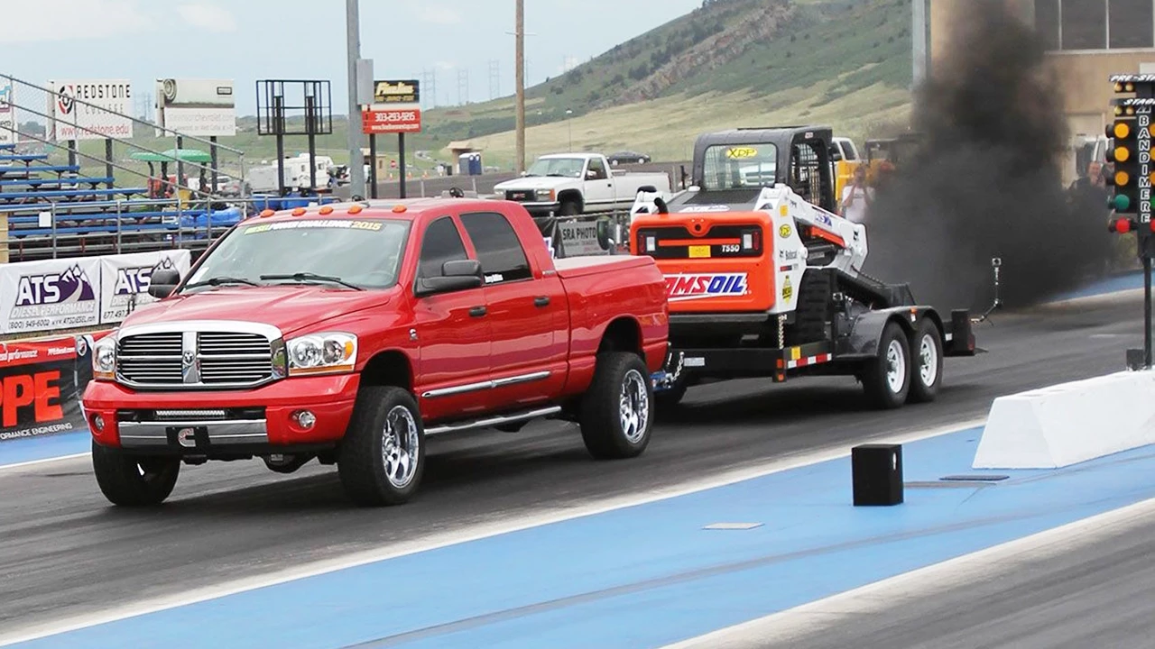 1/8 Mile Trailer Tow - Day 3 of 2015 Diesel Power Challenge!