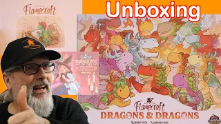 Unboxing Flamecraft Board Game Expansion: Dragons & Dragons | Includes Promos and Artbook