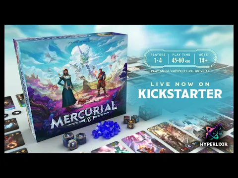 Mecurial Kickstarter Mage War with Spells and Magic Elements Preview Review or Really I think of it