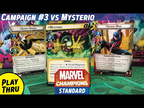 SINSITER MOTIVES Scenario #3 against MYSTERIO - Marvel Champions Playthrough