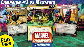 SINSITER MOTIVES Scenario #3 against MYSTERIO - Marvel Champions Playthrough