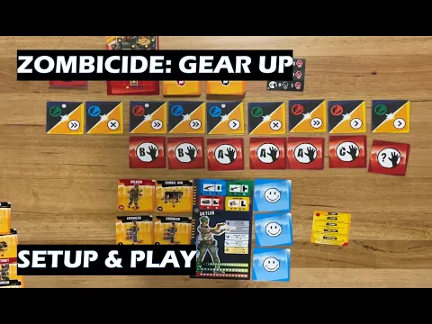 Zombicide Gear Up flip and write board game solo setup and play through