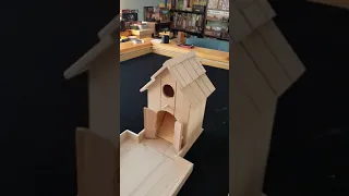 Birdhouse dice tower I built for Wingspan