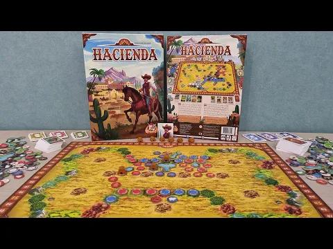 Hacienda (Second Edition) - Kutu Oyunu Açılımı Falan - ASMR Board Game Unboxing