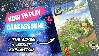 How to Play Carcassonne + River & Abbot Expansions | Concise Board Game Rules & Instructions