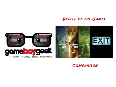 Exit the Game Series Escape Room Comparison (Battle of the Games) No Spoilers with the Game Boy Geek