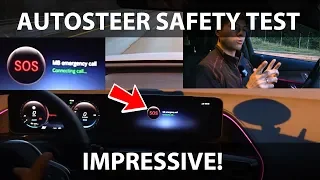 Mercedes EQC autosteer safety test