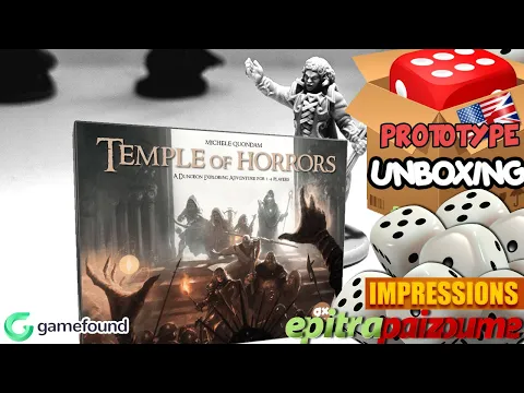 Temple of Horrors - Prototype Unboxing & Impressions (EN) by Epitrapaizoume