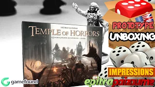 Temple of Horrors - Prototype Unboxing & Impressions (EN) by Epitrapaizoume