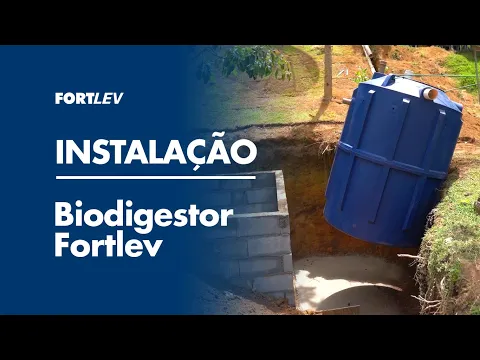 Fossa Séptica Biodigestor 1.500L 1,78mx1,30m Azul Polietileno Fortlev