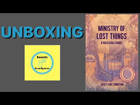 Ministry of Lost Things (A Puzzletale Series) - UNBOXING