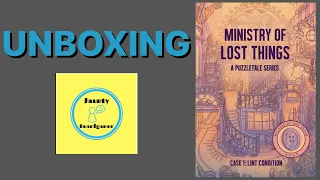 Ministry of Lost Things (A Puzzletale Series) - UNBOXING