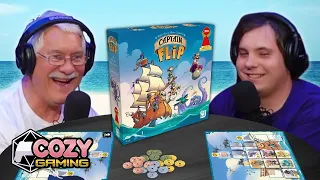 Captain Flip Board Game Playthrough | Draw, Flip & Place Crew